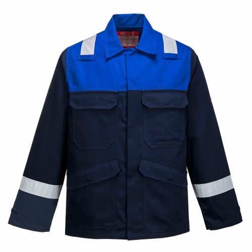 Portwest FR55 Bizflame Plus kabát navy/royal színben