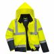 Portwest S266 Hi-Vis kéttónusú bomber kabát sárga/navy színben