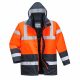 Portwest S466 Hi-Vis Contrast Traffic kabát piros/navy színben