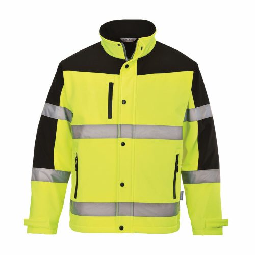 Portwest S429 Kéttónusú Softshell kabát sárga színben