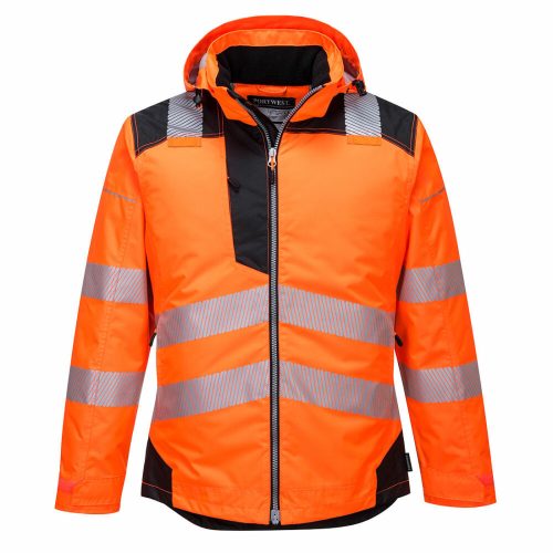 Portwest T400 PW3 Hi-Vis télikabát narancs/fekete színben