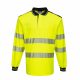 Portwest T184 PW3 Hi-Vis hosszú ujjú pólóing sárga/fekete színben