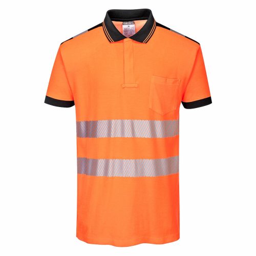 Portwest T180 PW3 Hi-Vis pólóing narancs/fekete színben