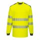 Portwest T185 PW3 Hi-Vis hosszú ujjú póló sárga/fekete színben