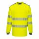 Portwest T185 PW3 Hi-Vis hosszú ujjú póló sárga/navy színben