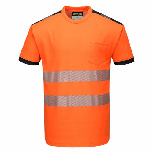 Portwest T181 PW3 Hi-Vis póló narancs/fekete színben