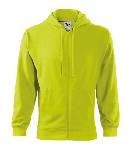 Malfini Trendy Zipper 410 kapucnis pulóver lime színben