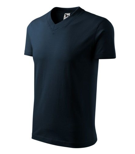 Malfini 102 V-neck unisex póló tengerészkék színben