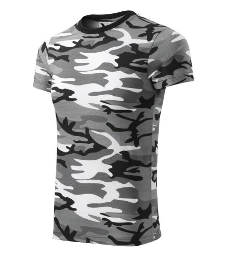 Malfini 144 Camouflage unisex póló szürke terepszín színben