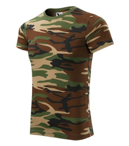 Malfini 144 Camouflage unisex póló barna terepszín színben