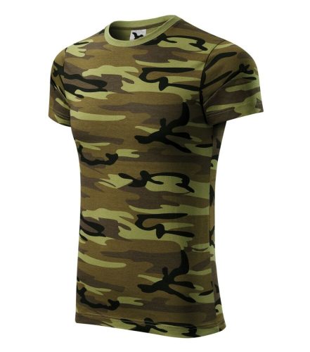 Malfini 144 Camouflage unisex póló zöld terepszín színben