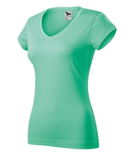 Malfini 162 Fit V-neck női póló menta színben