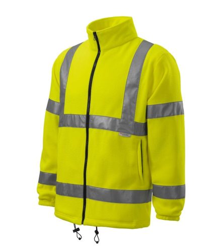 Rimeck 5V1 HV Fleece Jacket unisex polár fluoreszkáló sárga színben