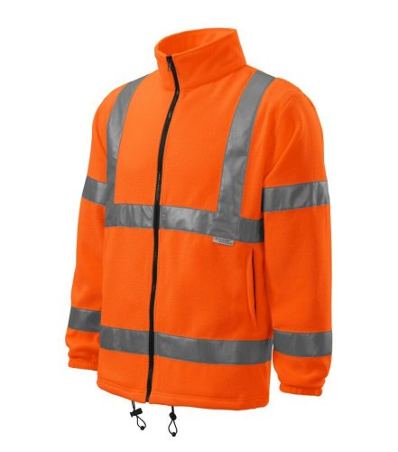 Rimeck 5V1 HV Fleece Jacket unisex polár fluoreszkáló narancssárga színben