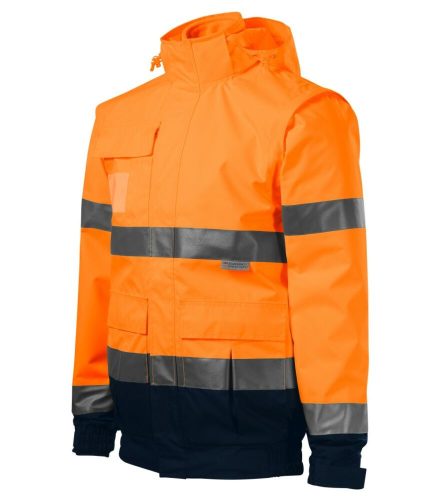 Rimeck 5V2 HV Guard 4 in 1 jacket unisex fluoreszkáló narancssárga színben