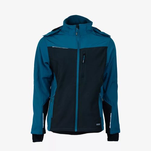 Sara Comfort Plus softshell dzseki fekete/petrolkék színben