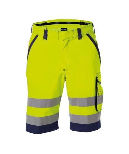 Dassy Lucca munkavédelmi bermuda fluo sárga/navy színben