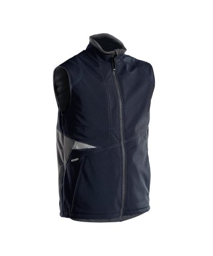 Dassy Fusion munkavédelmi softshell mellény éjkék/antracitszürke színben