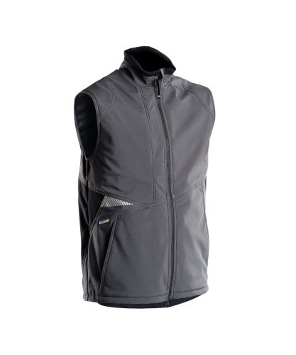 Dassy Fusion munkavédelmi softshell mellény antracitszürke/fekete színben