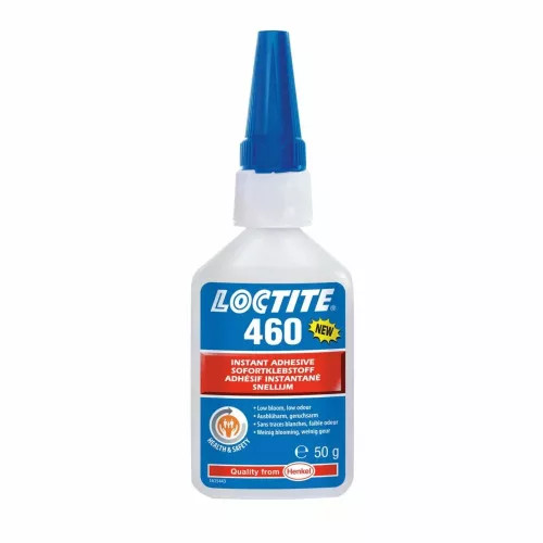 Loctite 460 nem kifehéredő,optikailag tiszta pillanatragasztó 50 gr-os